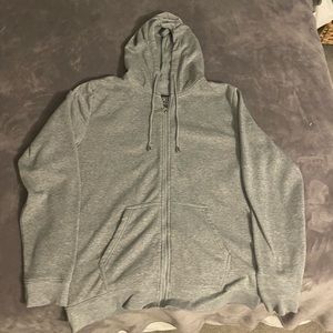 Brookyln Xpress Light Grey Zip-up Hoodie
